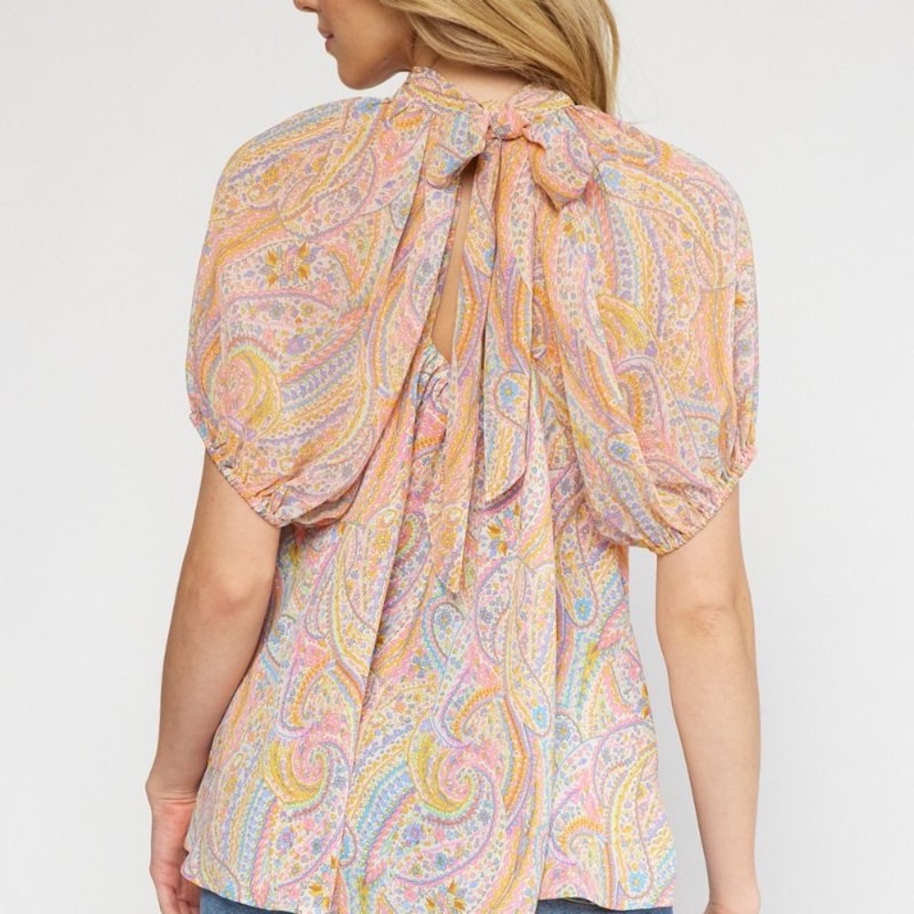 Entro Pastel Paisley Women's Blouse